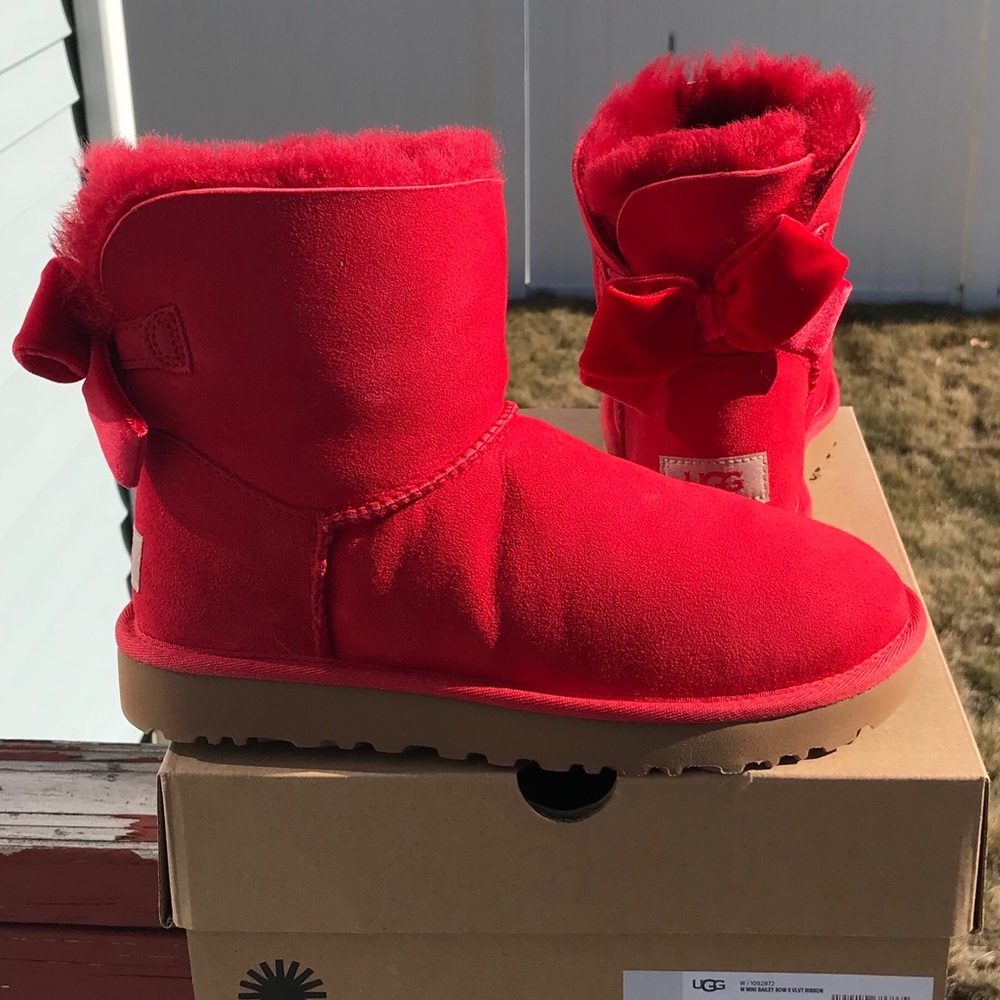 UGG Mini Bailey Bow II Velvet Ribbon - Picture 3 of 8